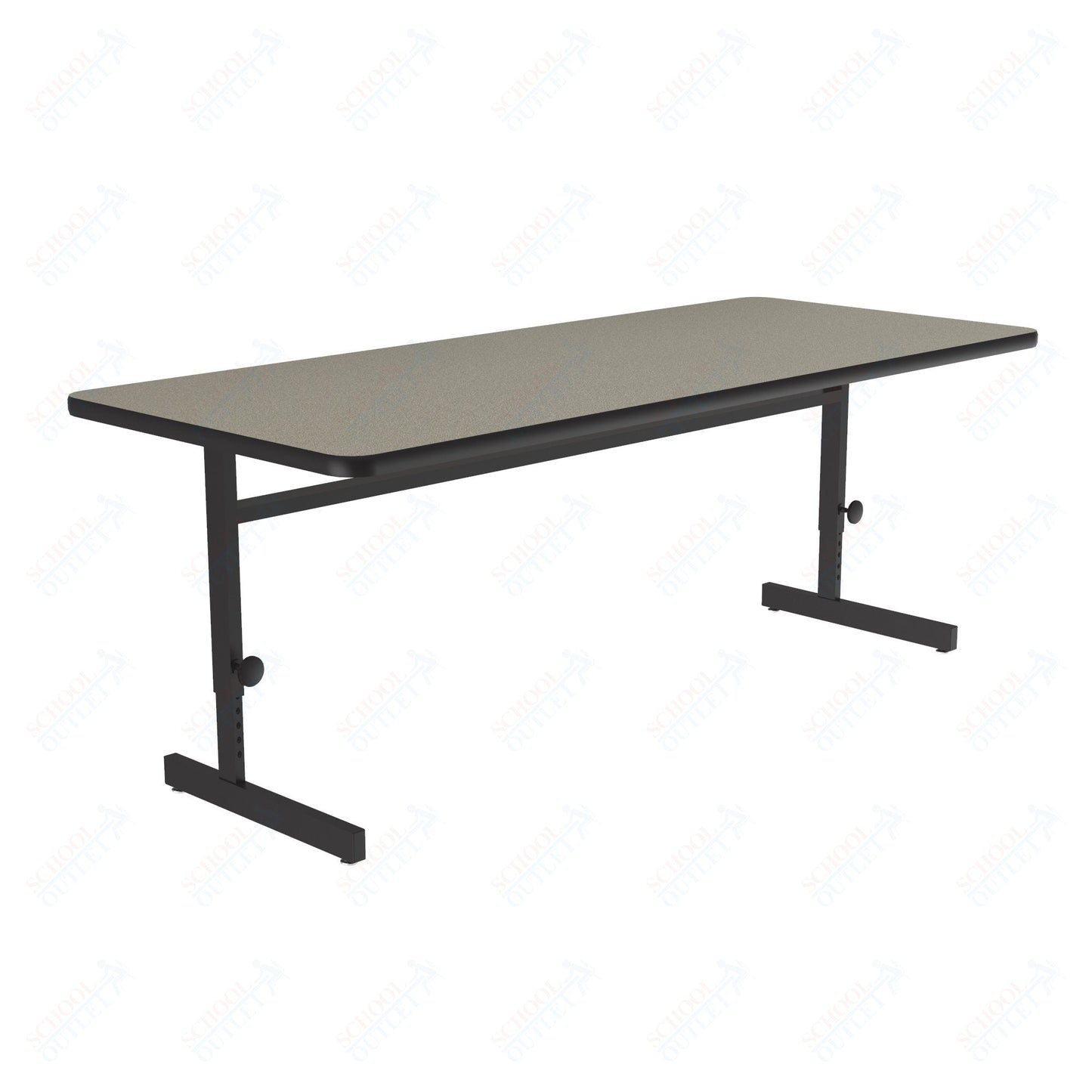 Correll Rectangular Adjustable Height Deluxe High - Pressure Top Computer/Student Desks 30"W x 60"L x 21 - 29"H Adjustable Height (COR - CSA3060 - REC - XX) - SchoolOutlet