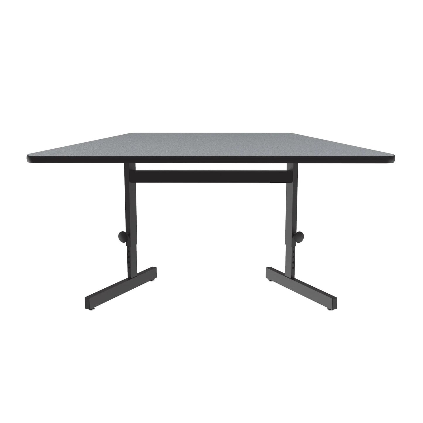 Correll Trapezoid Adjustable Height Commercial Laminate Top, Trapezoid, Computer/Student Desks 30"W x 60"L x 21 - 29"H Adjustable Height (COR - CSA3060TFTR - XX) - SchoolOutlet