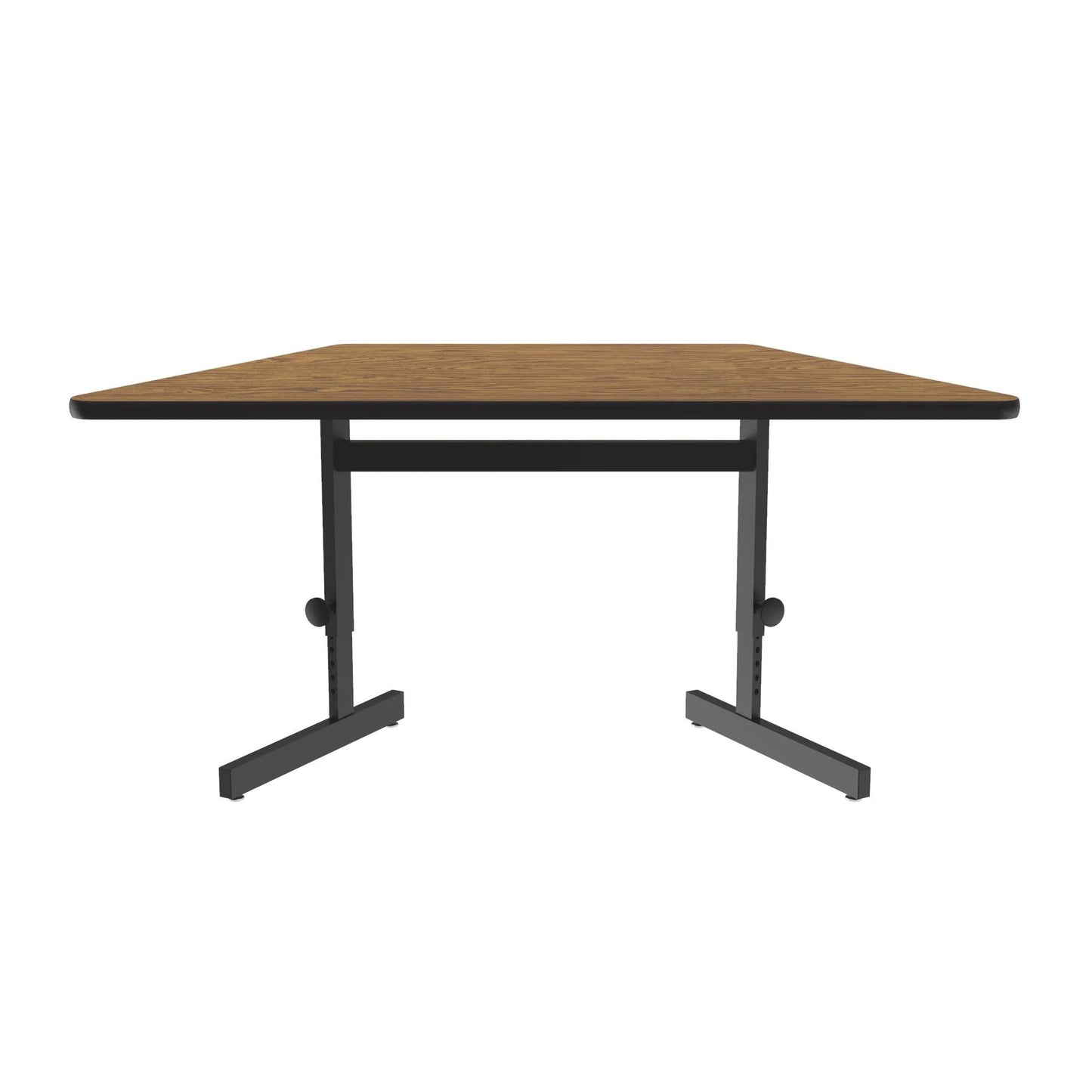 Correll Trapezoid Adjustable Height Deluxe High - Pressure Top, Trapezoid, Computer/Student Desks 30"W x 60"L x 21 - 29"H Adjustable Height (COR - CSA3060TR - XX) - SchoolOutlet
