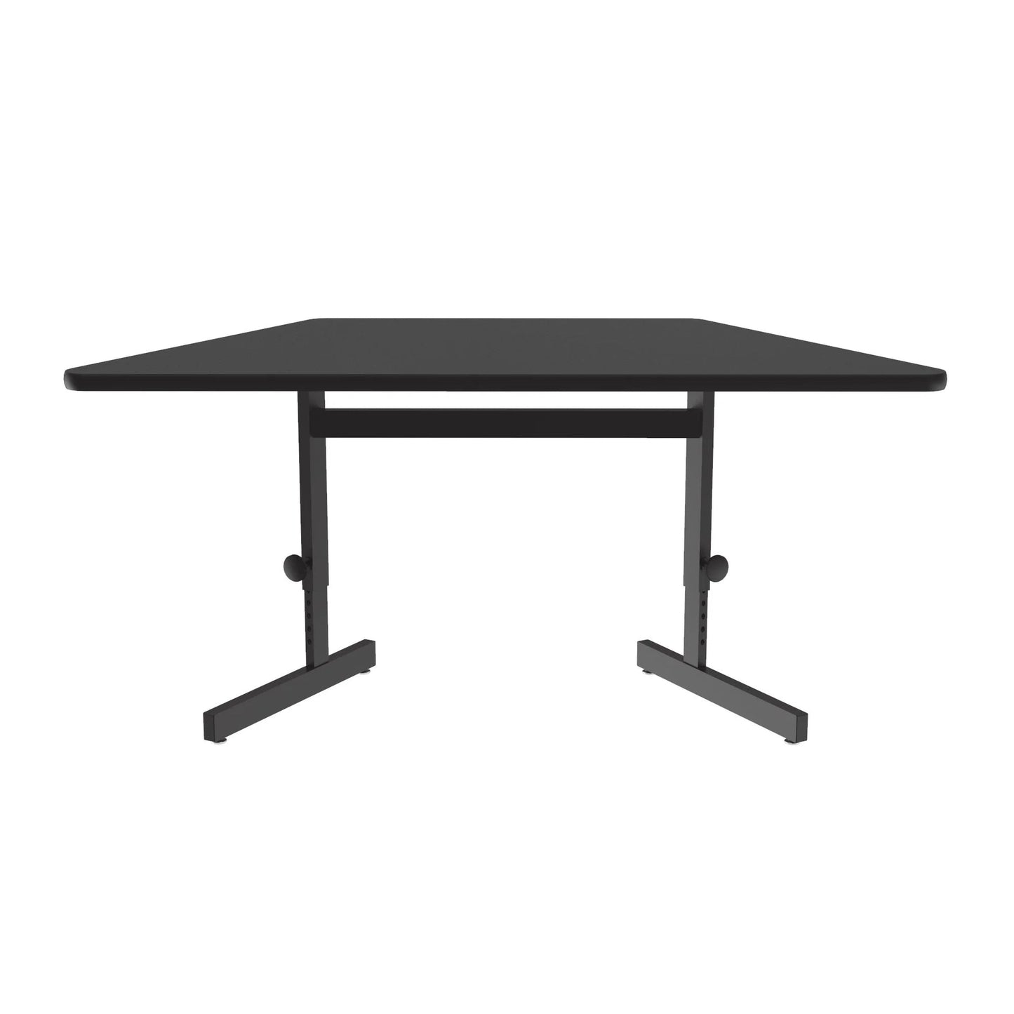 Correll Trapezoid Adjustable Height Deluxe High - Pressure Top, Trapezoid, Computer/Student Desks 30"W x 60"L x 21 - 29"H Adjustable Height (COR - CSA3060TR - XX) - SchoolOutlet