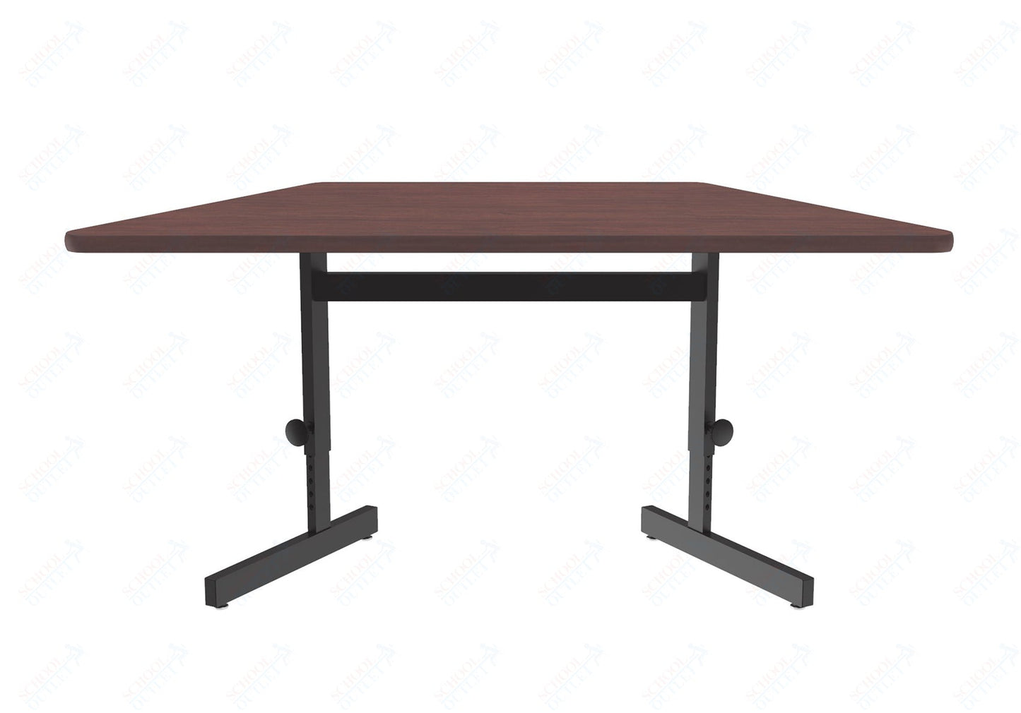 Correll Trapezoid Adjustable Height Deluxe High - Pressure Top, Trapezoid, Computer/Student Desks 30"W x 60"L x 21 - 29"H Adjustable Height (COR - CSA3060TR - XX) - SchoolOutlet