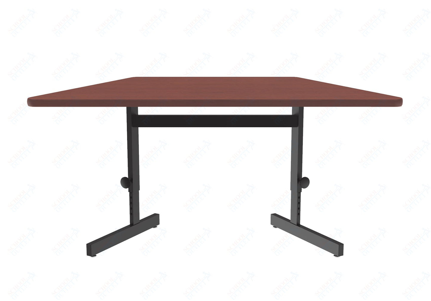 Correll Trapezoid Adjustable Height Deluxe High - Pressure Top, Trapezoid, Computer/Student Desks 30"W x 60"L x 21 - 29"H Adjustable Height (COR - CSA3060TR - XX) - SchoolOutlet