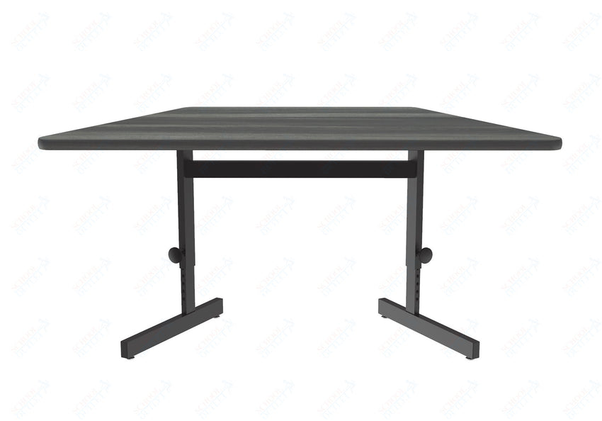 Correll Trapezoid Adjustable Height Deluxe High - Pressure Top, Trapezoid, Computer/Student Desks 30"W x 60"L x 21 - 29"H Adjustable Height (COR - CSA3060TR - XX) - SchoolOutlet