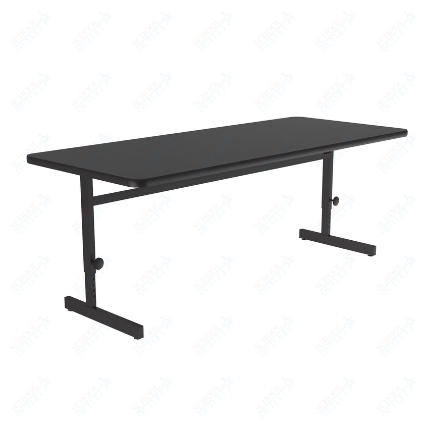 Correll Rectangular Adjustable Height Deluxe High - Pressure Top Computer/Student Desks 30"W x 72"L x 21 - 29"H Adjustable Height (COR - CSA3072 - REC - XX) - SchoolOutlet