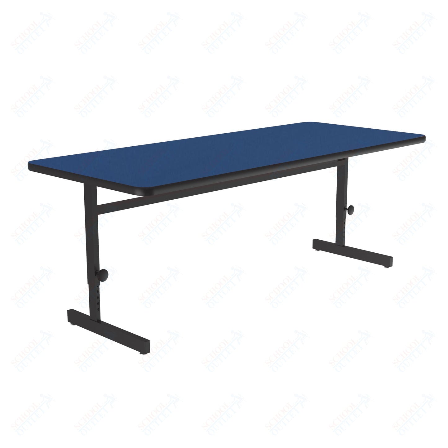 Correll Rectangular Adjustable Height Deluxe High - Pressure Top Computer/Student Desks 30"W x 72"L x 21 - 29"H Adjustable Height (COR - CSA3072 - REC - XX) - SchoolOutlet