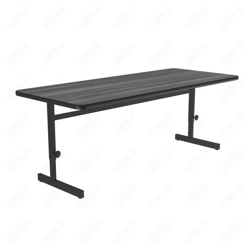 Correll Rectangular Adjustable Height Deluxe High - Pressure Top Computer/Student Desks 30"W x 72"L x 21 - 29"H Adjustable Height (COR - CSA3072 - REC - XX) - SchoolOutlet
