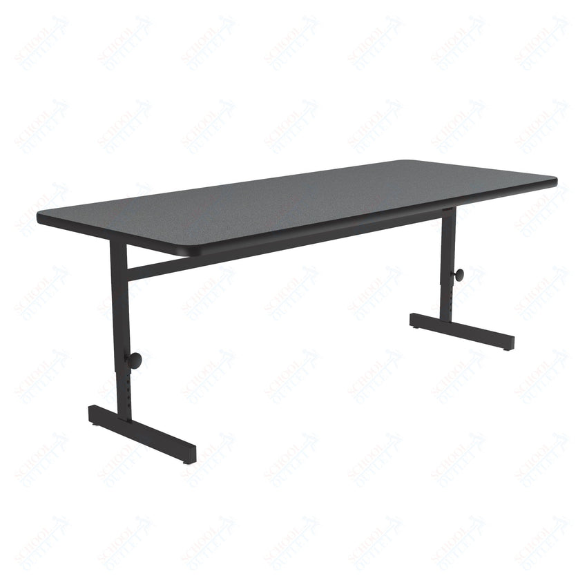 Correll Rectangular Adjustable Height Deluxe High - Pressure Top Computer/Student Desks 30"W x 72"L x 21 - 29"H Adjustable Height (COR - CSA3072 - REC - XX) - SchoolOutlet
