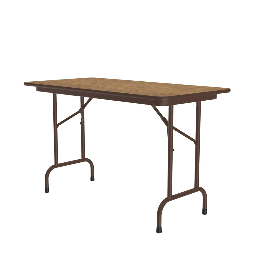 Correll Deluxe High Pressure Laminate Rectangle Fixed Height Folding Table with Solid Plywood Core 24"W x 60"L x 29"H (PC2460P - XX) - SchoolOutlet