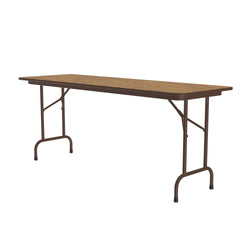 Correll Deluxe High Pressure Laminate Rectangle Fixed Height Folding Table with Solid Plywood Core 24"W x 72"L x 29"H (PC2472P-XX)