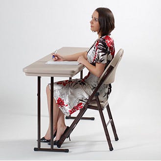 Correll - Plastic Training Table with Off - Set Legs - 18" W x 72" L x 29" H (R1872 - XX) - SchoolOutlet