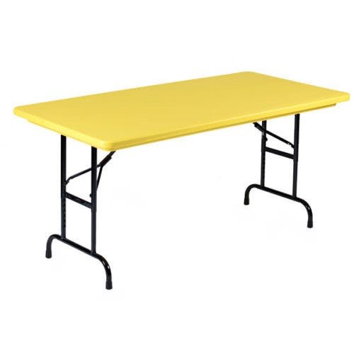 Correll - Commercial Blow - Molded Plastic Folding Table - 24" W X 48" L X 29" H (R2448 - XX) - SchoolOutlet