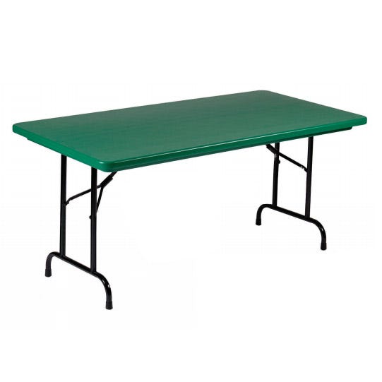 Correll - Commercial Blow - Molded Plastic Folding Table 30" W x 60" L x 29" H (R3060 - XX) - SchoolOutlet