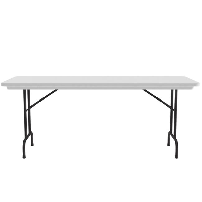 Correll - Plastic Resin Folding Table & 8 Chairs Package - 29" H x 30'' W x 72" L - Rectangle (R3072 - 8RC350 - XX) - SchoolOutlet