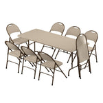 Correll - Plastic Resin Folding Table & 8 Chairs Package - 29