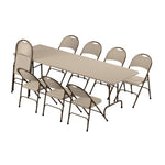 Correll - Plastic Resin Folding Table & 8 Chairs Package - 29