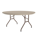 Correll - Commercial Blow - Molded Plastic Folding Round Table - 60
