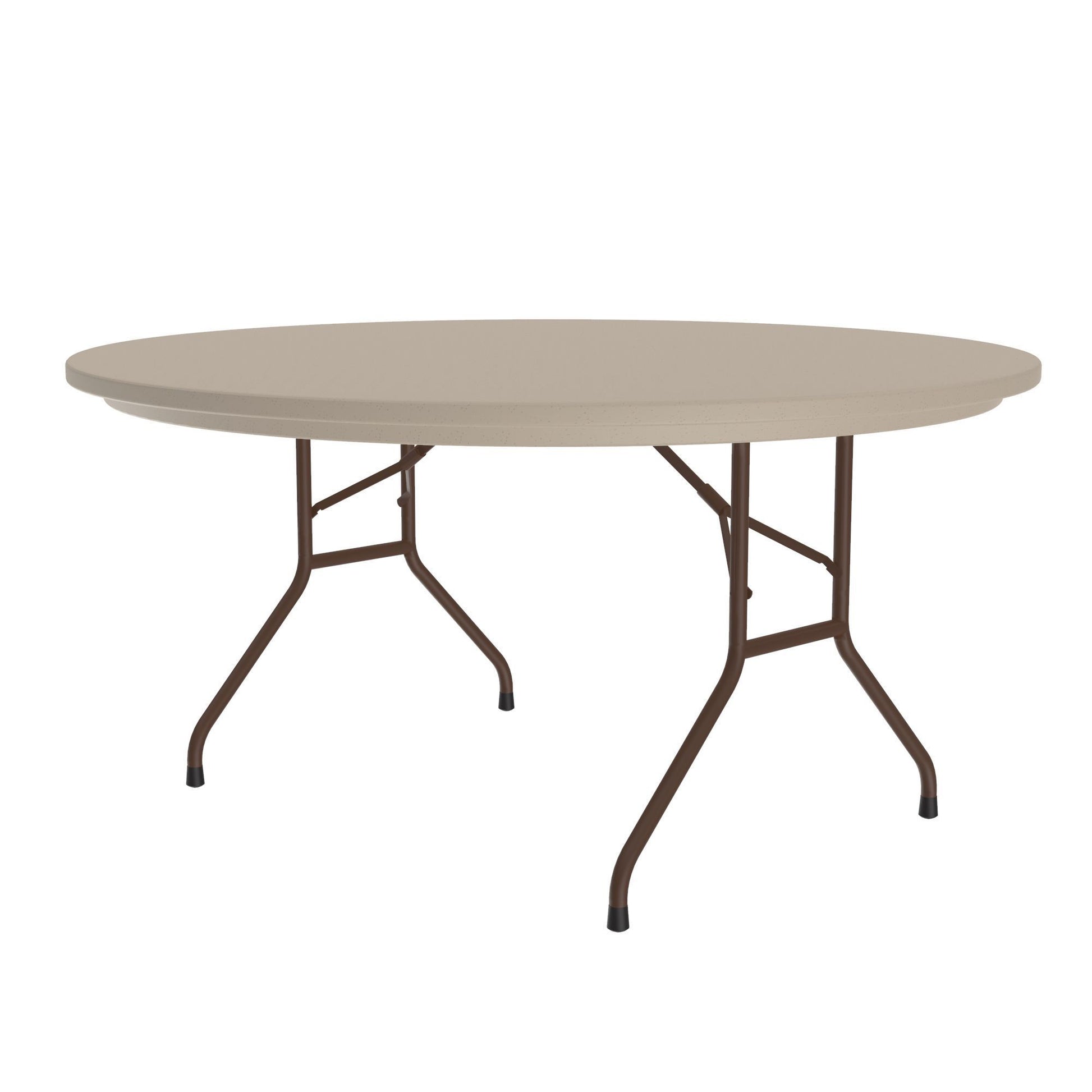 Correll - Commercial Blow - Molded Plastic Folding Round Table - 60" Dia x 29" H (R60 - XX) - SchoolOutlet