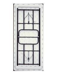 Correll - Commercial Blow - Molded Plastic Folding Table - Adjustable Height - 24" W x 48" L x 22" - 32" H (RA2448 - XX) - SchoolOutlet