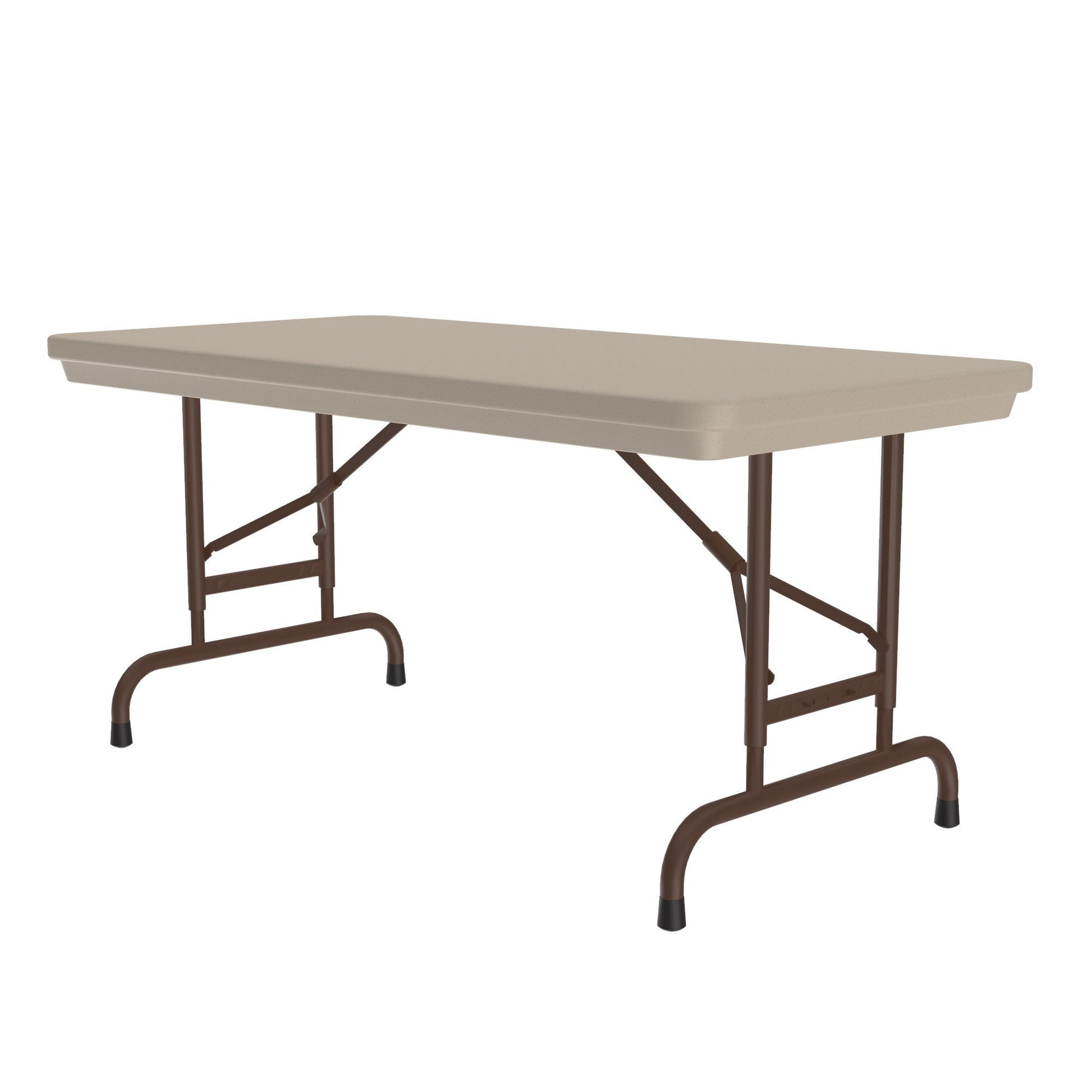 Correll - Commercial Blow - Molded Plastic Folding Table - Adjustable Height - 24" W x 48" L x 22" - 32" H (RA2448 - XX) - SchoolOutlet