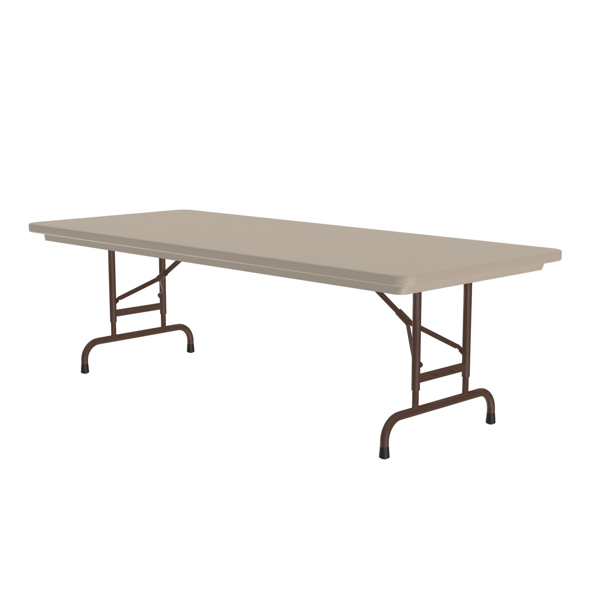 Correll - Commercial Blow - Molded Plastic Folding Table - Adjustable Height - 30" W x 60" L x 22" - 32" H (RA3060 - XX) - SchoolOutlet