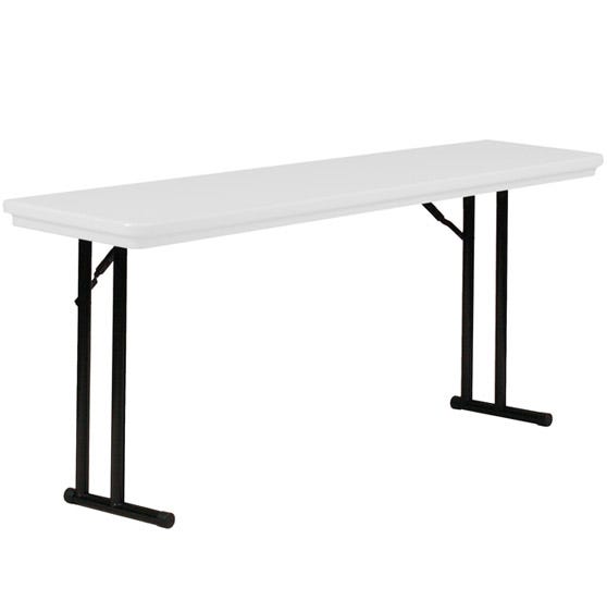 Correll Tamper - Resistant Commercial Blow - Molded Plastic Folding Tables 18"W x 72"L x 29"H (RX1872 - XX) - SchoolOutlet