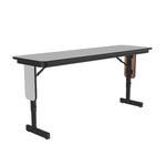 Correll Adjustable Height Commercial Laminate Folding Seminar Table with Panel Leg 18