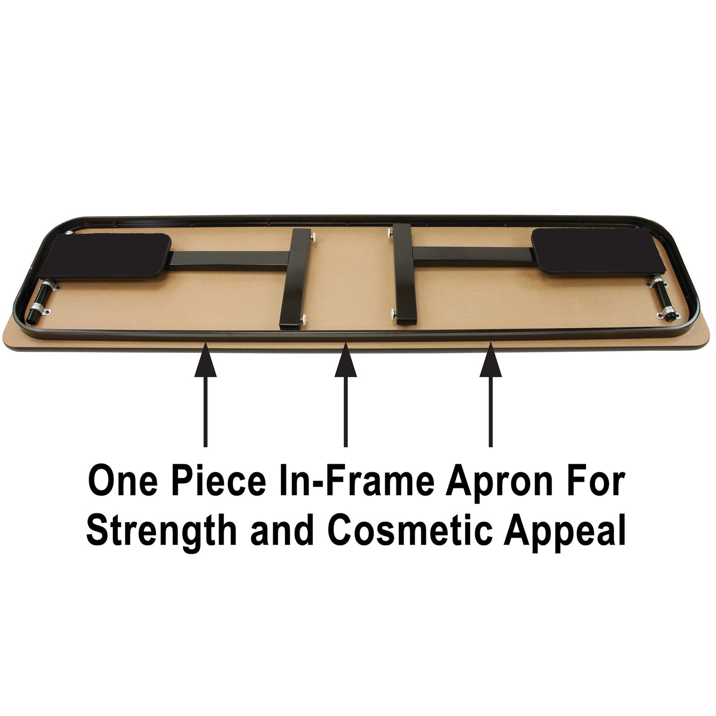 Correll Deluxe High Pressure Laminate Panel Leg Folding Seminar Table with Adjustable Legs 18"W x 96"L x 22" - 30"H (SPA1896PX - XX) - SchoolOutlet