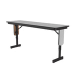 Correll Adjustable Height Commercial Laminate Folding Seminar Table with Panel Leg 24