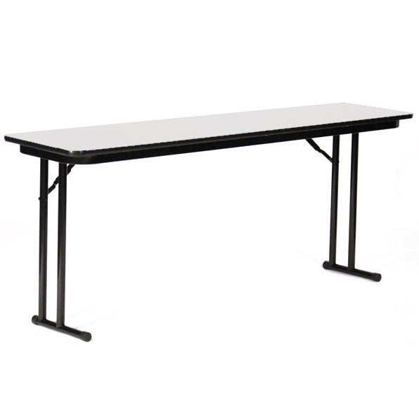 Correll Markerboard - Dry Erase High Pressure Folding Seminar Table with Off - Set Leg 18"W x 60"L x 29"H (ST1860DE - 80) - SchoolOutlet
