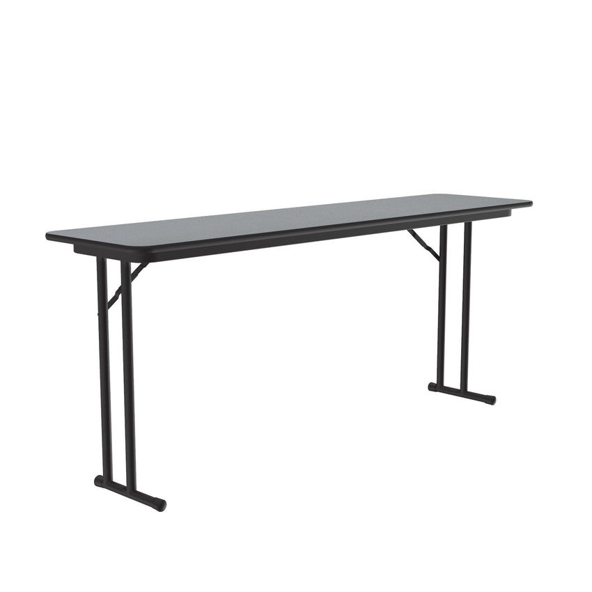 Correll Thermal Fused Laminate Off Set Leg Folding Seminar Table 18"W x 72"L x 29"H (ST1872TF - XX) - SchoolOutlet