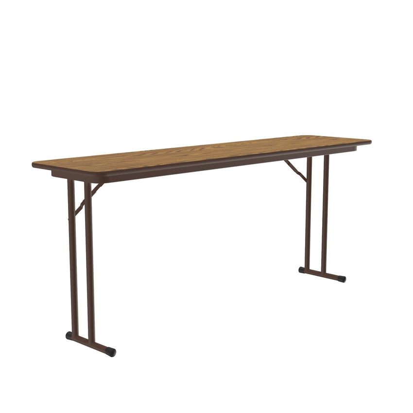 Correll Thermal Fused Laminate Off Set Leg Folding Seminar Table 18"W x 96"L x 29"H (ST1896TF - XX) - SchoolOutlet