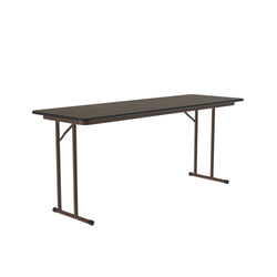 Correll Thermal Fused Laminate Off Set Leg Folding Seminar Table 24"W x 96"L x 29"H (ST2496TF-XX)