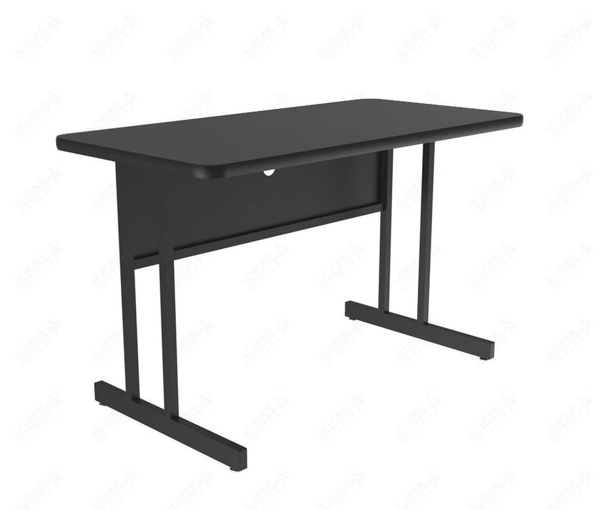 Correll Rectangular Desk Height Commercial Laminate Top Computer/Student Desks 24"W x 36"L x 29"H (COR - WS2436TF - REC - XX) - SchoolOutlet