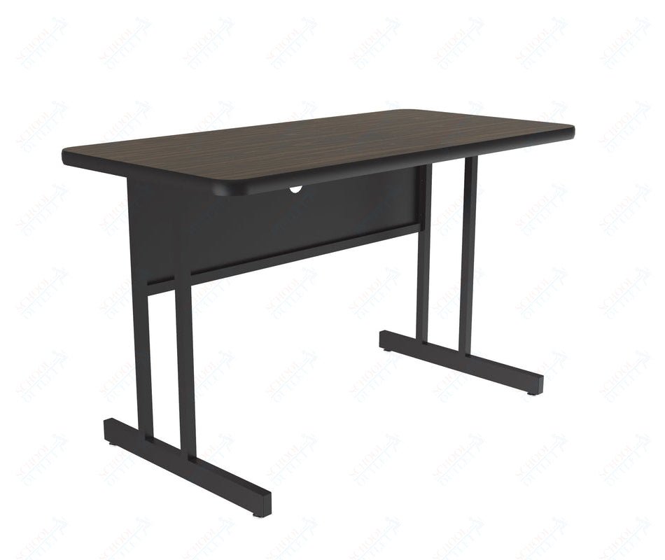 Correll Rectangular Desk Height Commercial Laminate Top Computer/Student Desks 24"W x 48"L x 29"H (COR - WS2448TF - REC - XX) - SchoolOutlet