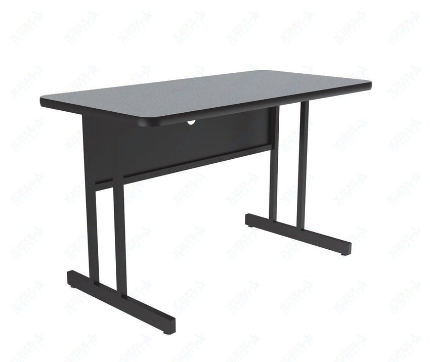 Correll Rectangular Desk Height Commercial Laminate Top Computer/Student Desks 24"W x 48"L x 29"H (COR - WS2448TF - REC - XX) - SchoolOutlet