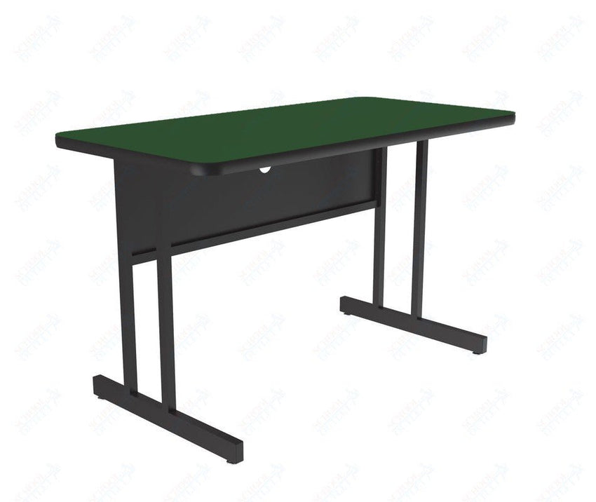Correll High-Pressure Laminate Desk Height Workstation & Student Desk 24"W x 60"L x 29"H (WS2460-XX) - SchoolOutlet