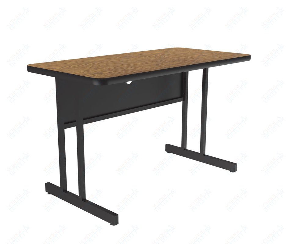 Correll Rectangular Desk Height Commercial Laminate Top Computer/Student Desks 24"W x 60"L x 29"H (COR - WS2460TF - REC - XX) - SchoolOutlet