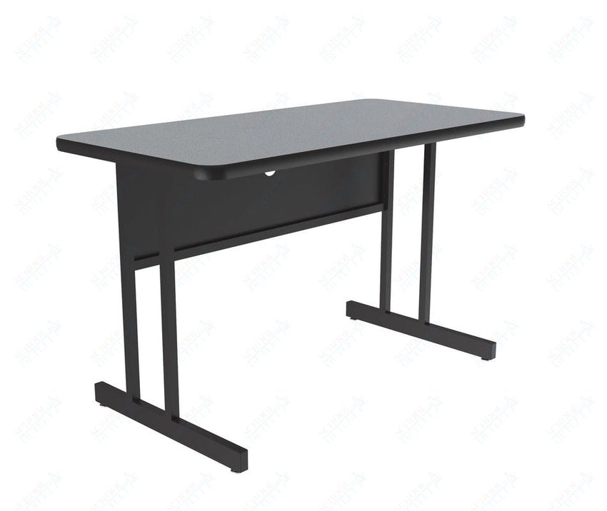 Correll Rectangular Desk Height Commercial Laminate Top Computer/Student Desks 24"W x 60"L x 29"H (COR - WS2460TF - REC - XX) - SchoolOutlet