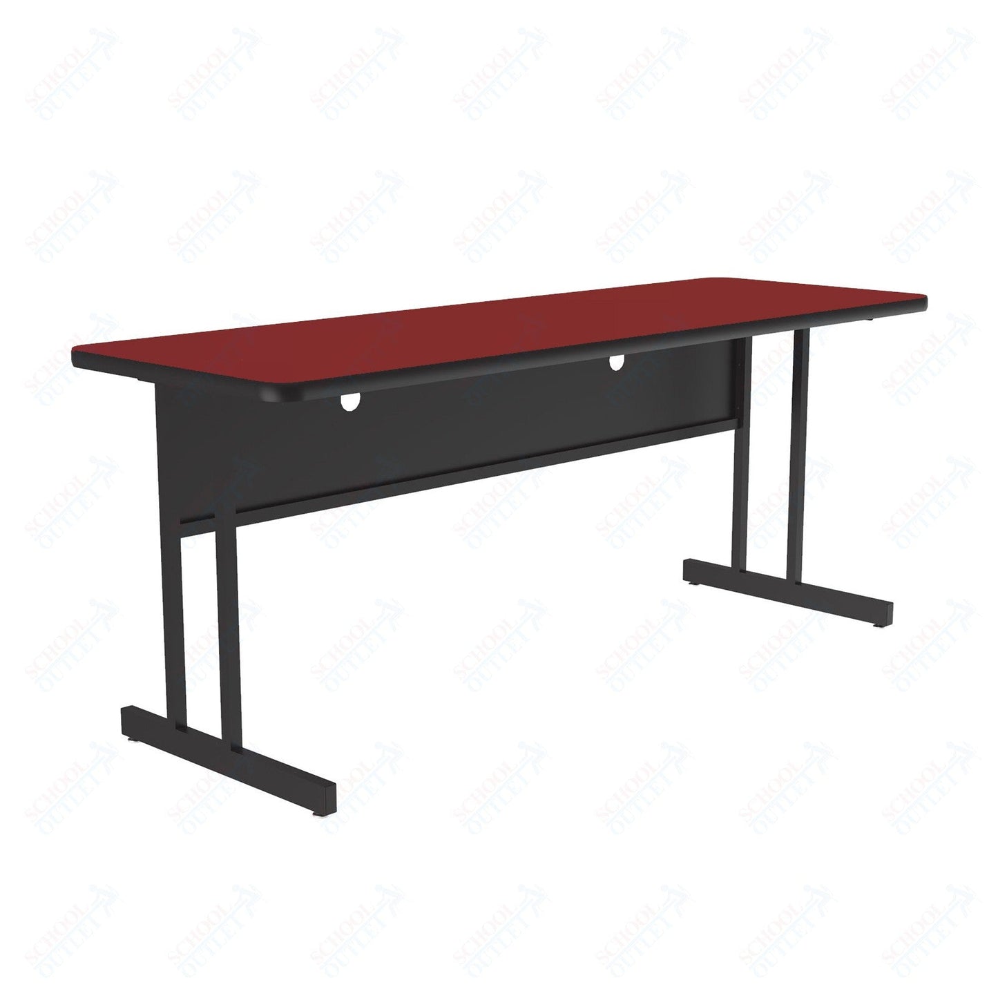 Correll High-Pressure Laminate Desk Height Workstation & Student Desk 24"W x 72"L x 29"H (WS2472-XX) - SchoolOutlet