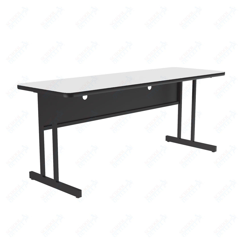 Correll High-Pressure Laminate Desk Height Workstation & Student Desk 24"W x 72"L x 29"H (WS2472-XX) - SchoolOutlet