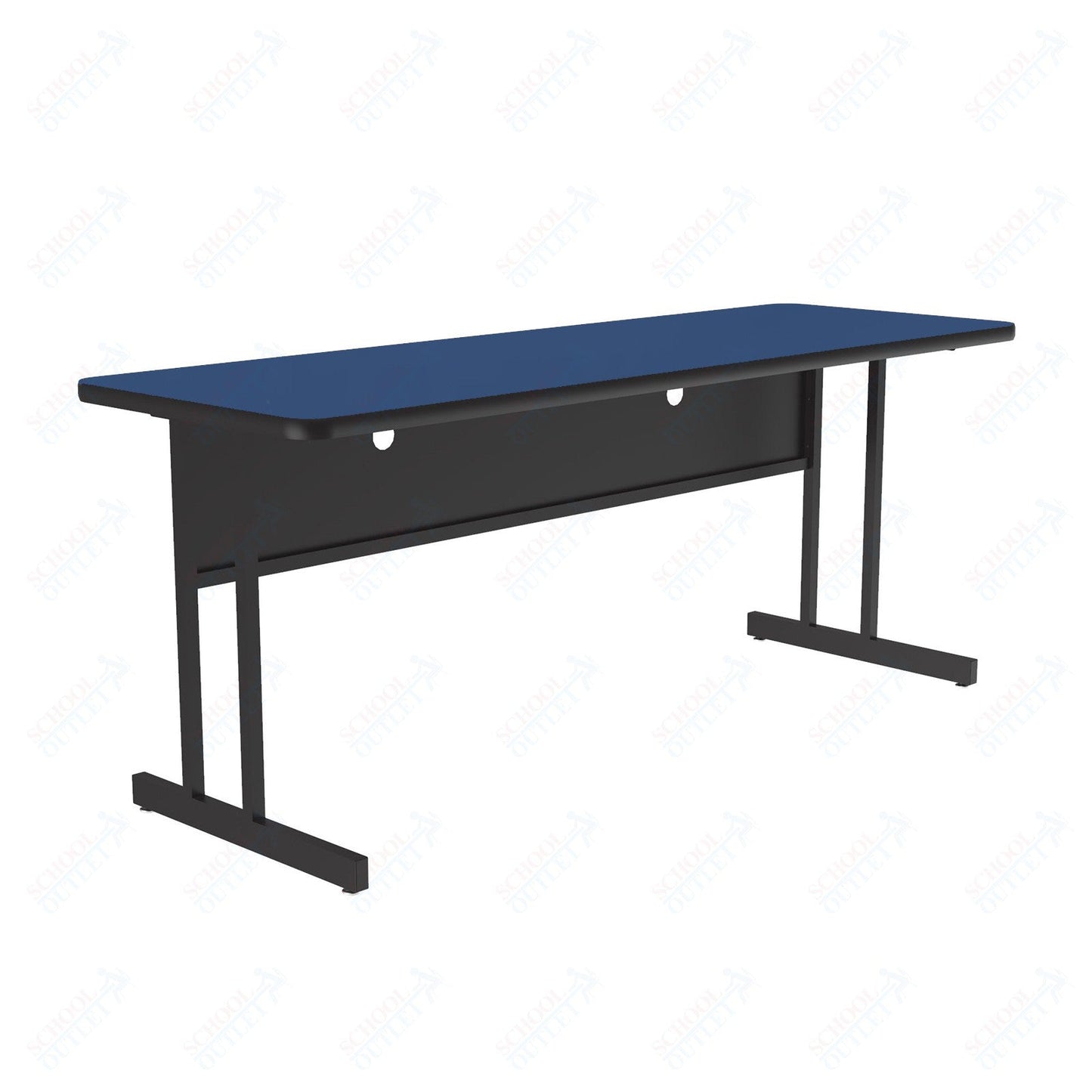 Correll High-Pressure Laminate Desk Height Workstation & Student Desk 24"W x 72"L x 29"H (WS2472-XX) - SchoolOutlet