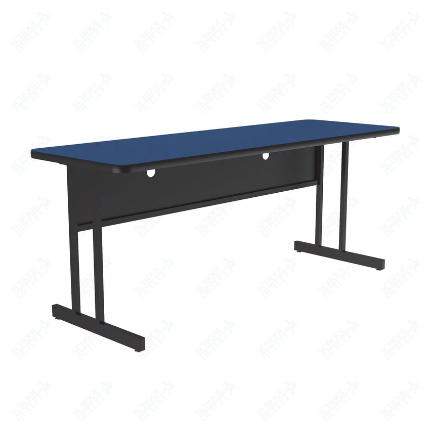 Correll High-Pressure Laminate Desk Height Workstation & Student Desk 24"W x 72"L x 29"H (WS2472-XX) - SchoolOutlet