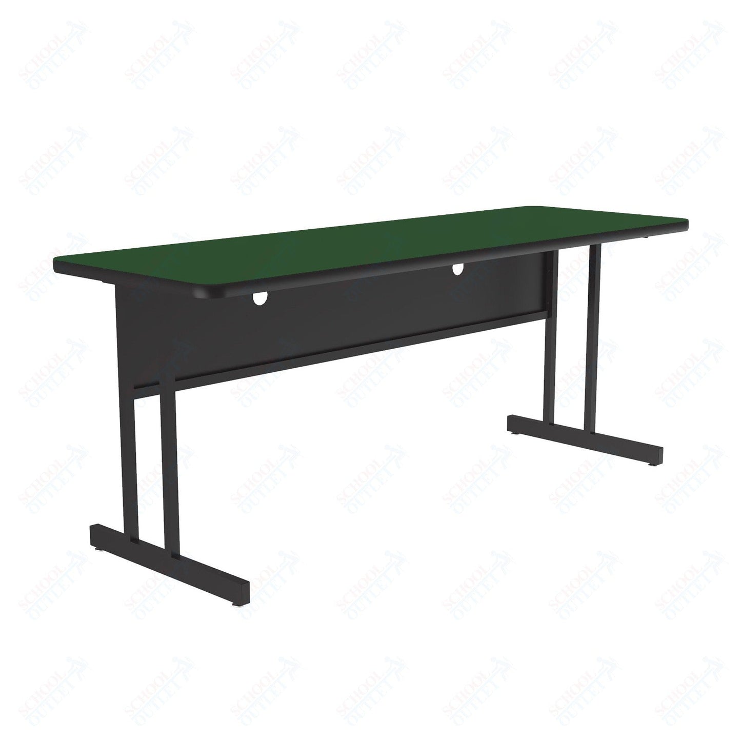 Correll High-Pressure Laminate Desk Height Workstation & Student Desk 24"W x 72"L x 29"H (WS2472-XX) - SchoolOutlet