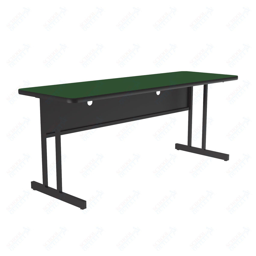 Correll High-Pressure Laminate Desk Height Workstation & Student Desk 24"W x 72"L x 29"H (WS2472-XX) - SchoolOutlet
