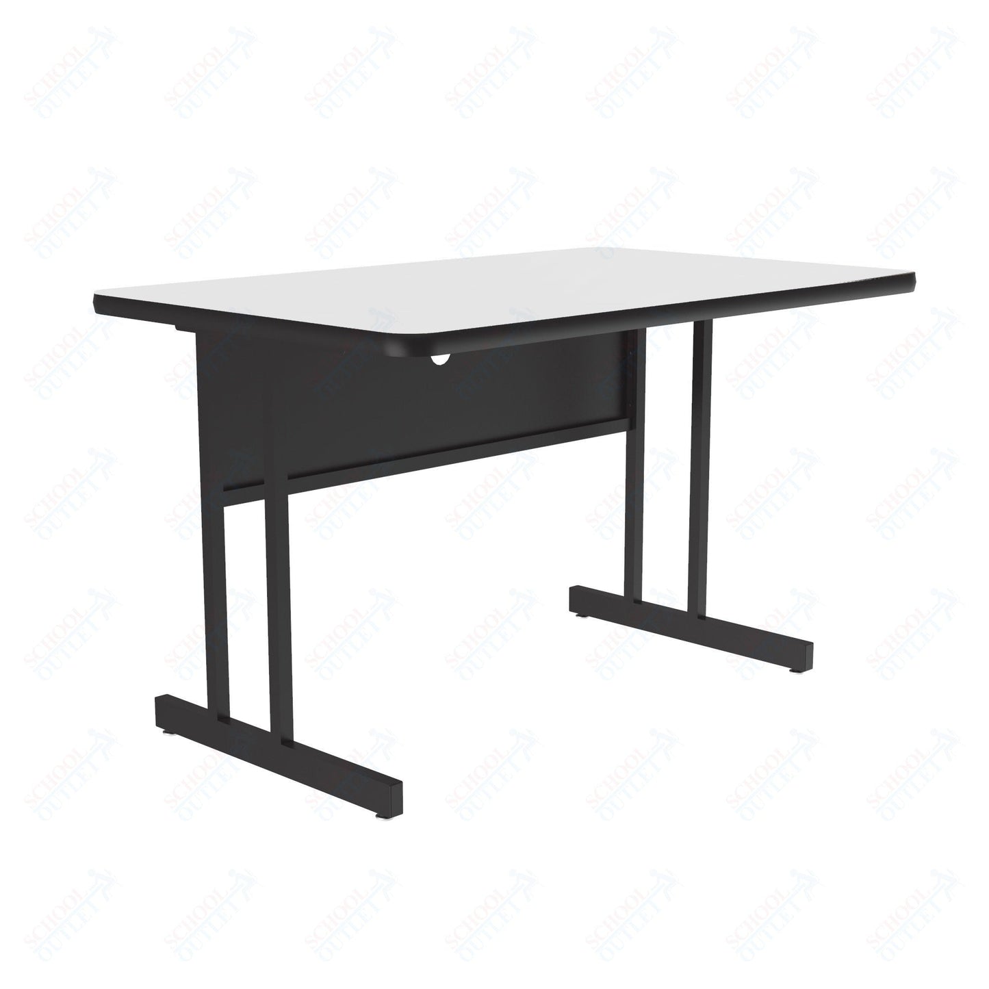 Correll High-Pressure Laminate Desk Height Workstation & Student Desk 30"W x 48"L x 29"H (WS3048-XX) - SchoolOutlet