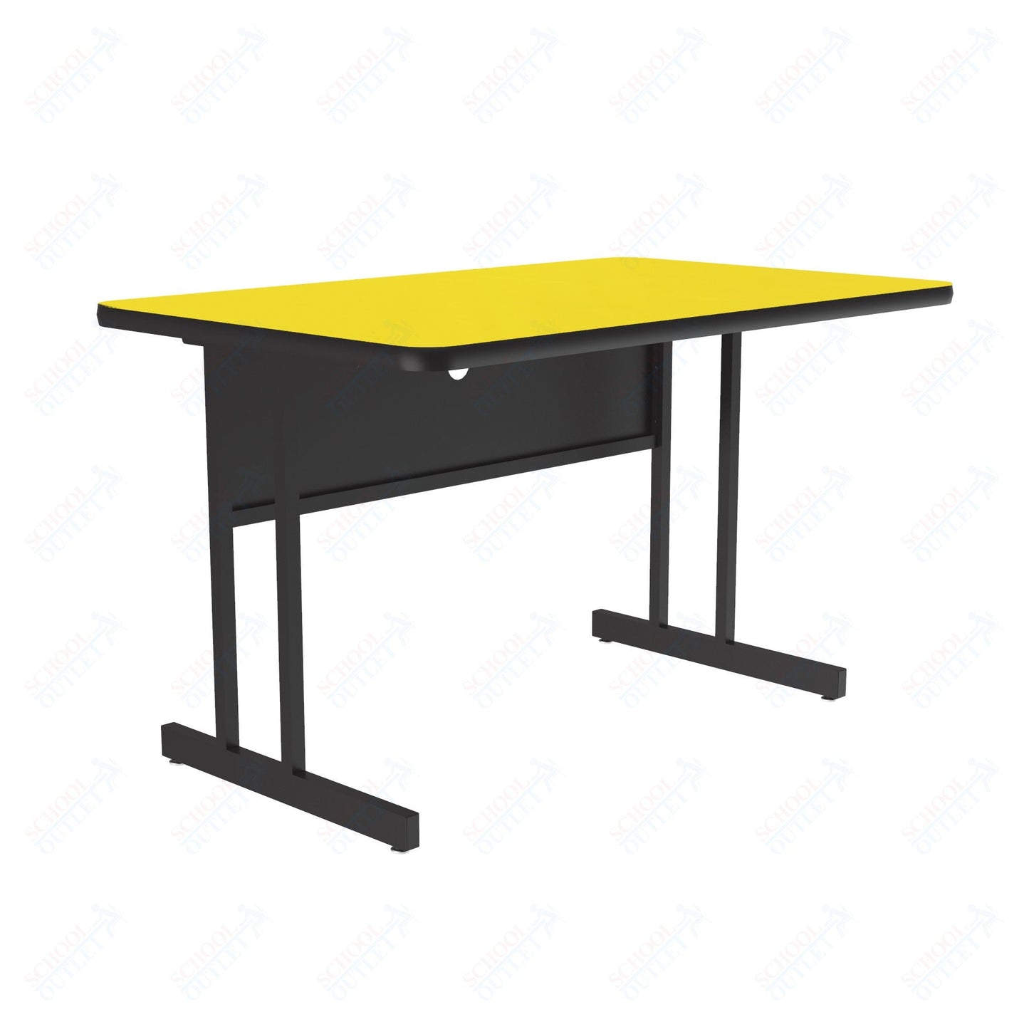 Correll High-Pressure Laminate Desk Height Workstation & Student Desk 30"W x 48"L x 29"H (WS3048-XX) - SchoolOutlet