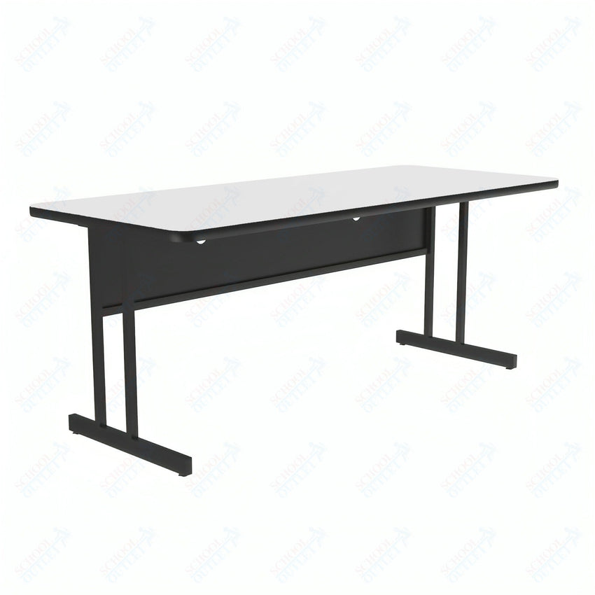 Correll High-Pressure Laminate Desk Height Workstation & Student Desk 30"W x 60"L x 29"H (WS3060-XX) - SchoolOutlet