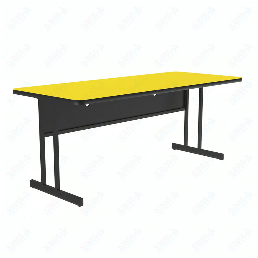 Correll High-Pressure Laminate Desk Height Workstation & Student Desk 30"W x 60"L x 29"H (WS3060-XX) - SchoolOutlet