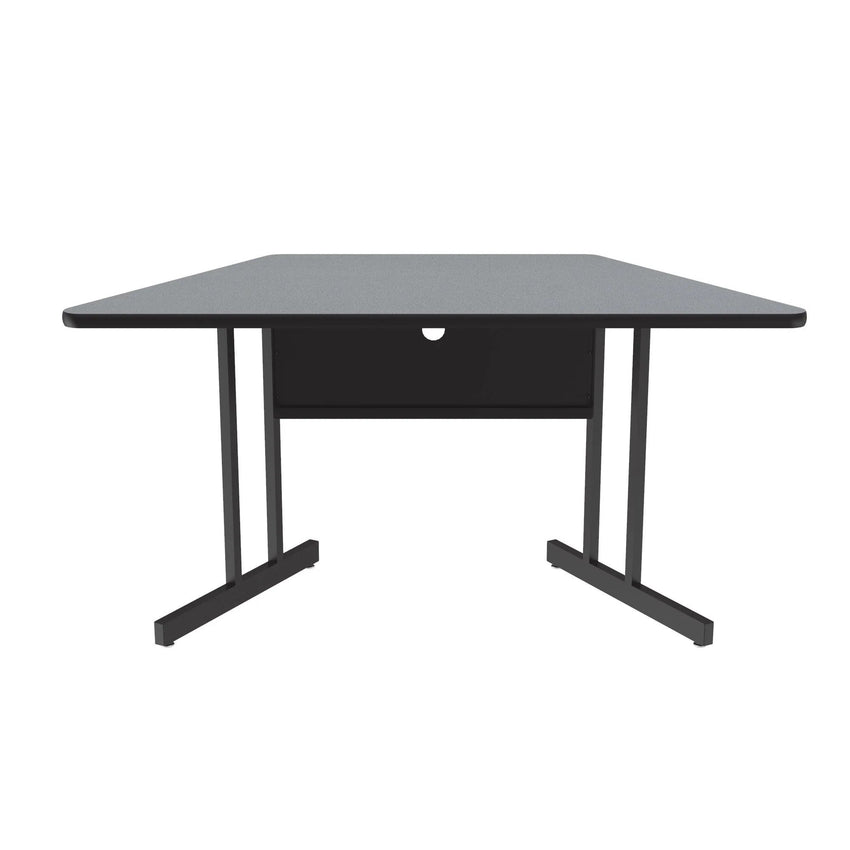 Correll Desk Height Commercial Laminate Top, Trapezoid, Computer/Student Desks 30"W x 60"L x 29"H (COR - WS3060TFTR - XX) - SchoolOutlet