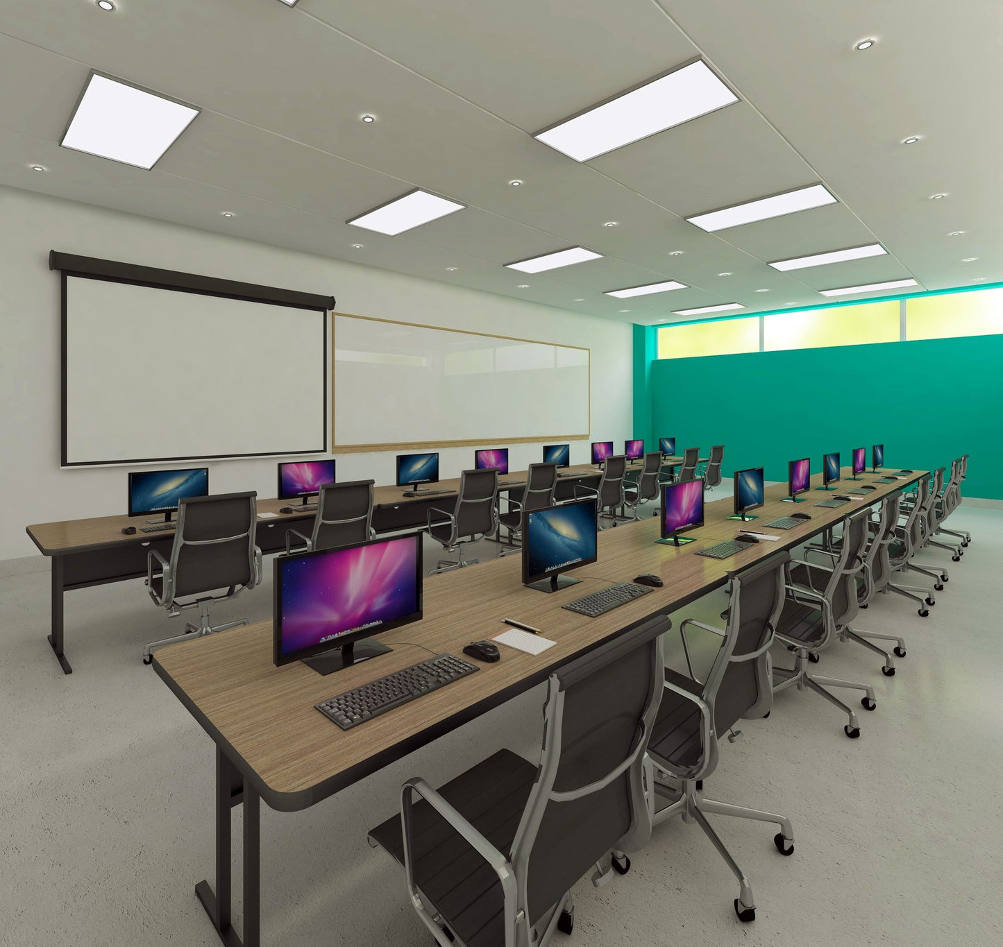 Correll Correll High - Pressure Laminate Desk Height Workstation & Student Desk 30"W x 72"L x 29"H (WS3072 - XX) - SchoolOutlet